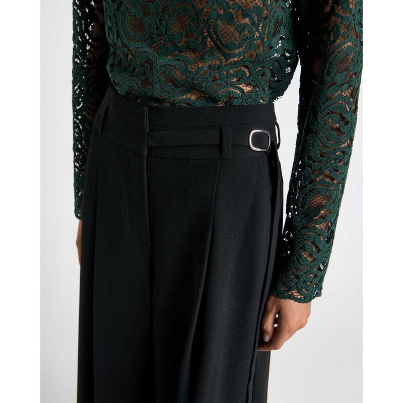 Cue Buckle Detail Wide Leg Pant image number 2